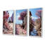Ensemble de 4 art mural sur toile, "Paysage urbain cubain"-103009953-103009945