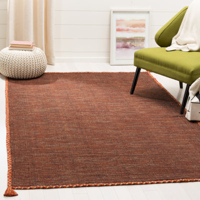 Amaral Hand Woven Cotton Solid Color Rug