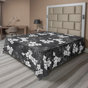 Gris anthracite, gris, blanc / floral 2