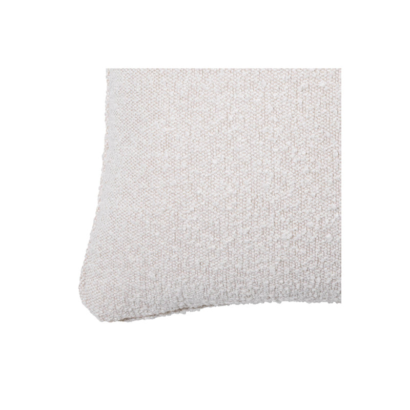 Palla Square Pillow Cover & Insert, 19.69" x 19.69", Cream