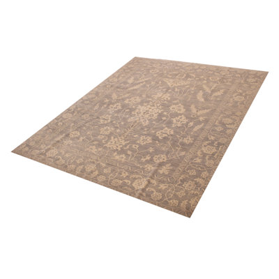 One of kind Hand-Knotted Mystique Grey Rug 11'11" x 14'9"