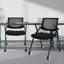 Chaise de conférence ergonomique pliable avec dossier en filet respirant-1397834170