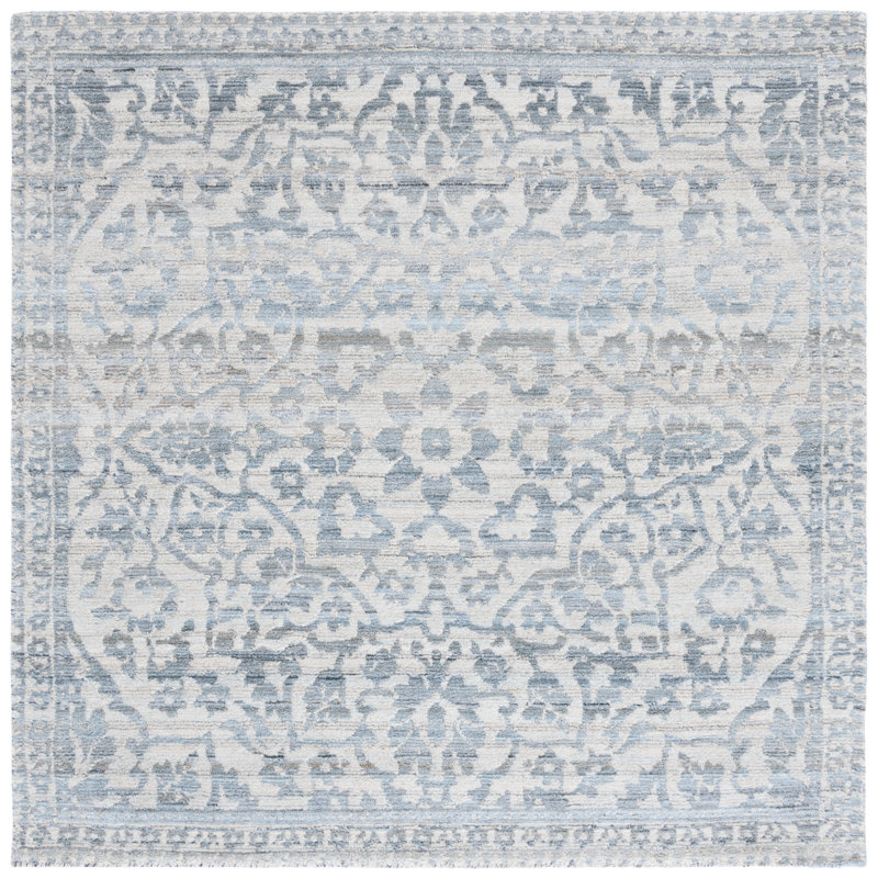 Phionna Hand Tufted Performance Oriental Rug, Square 6'