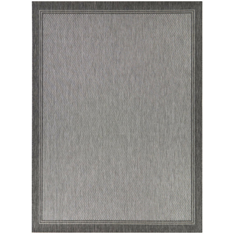 Tapis intérieur / extérieur vert foncé Kennaway, Rectangle 8 pi 9 po x 12 pi