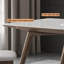 Table de salle à manger rectangulaire blanche-1139243089