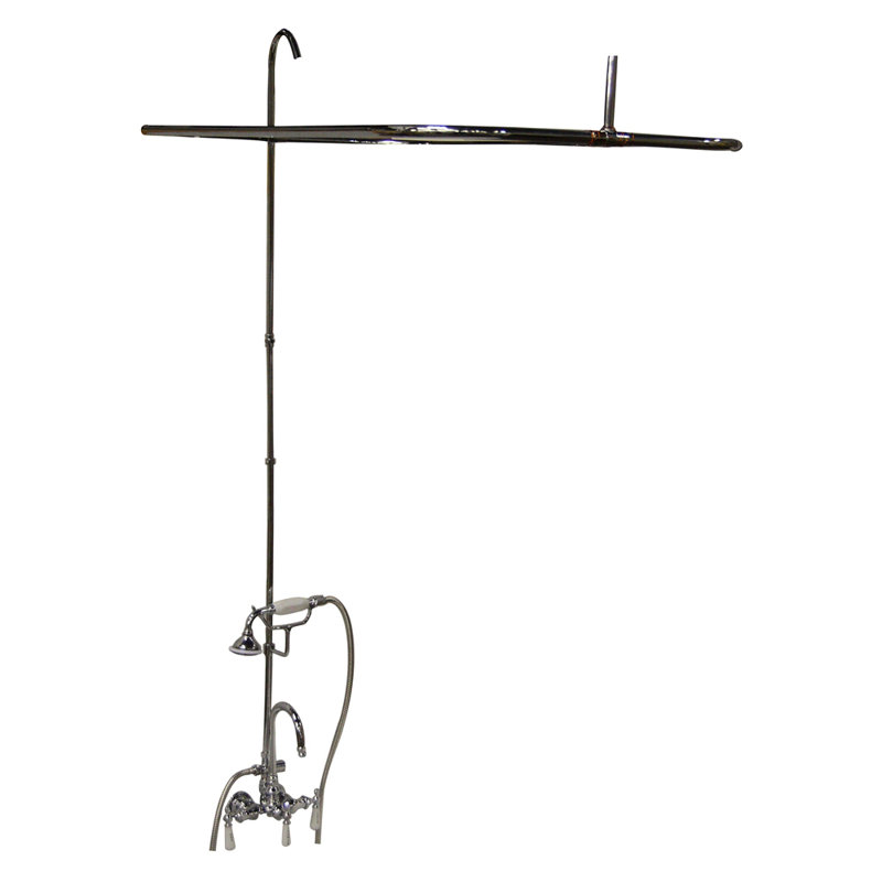Baignoire sur pattes 67 "x 30", Chrome poli