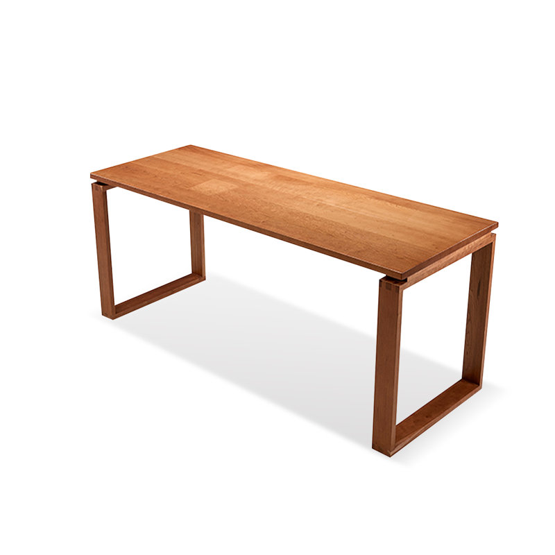 Bureaux rectangulaires en bois massif cerisier, H 29,53 po x l 62,99 po x P 27,56 po