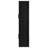 Riva 4-Door Tall Accent Display Cabinet Led Lighting Black
