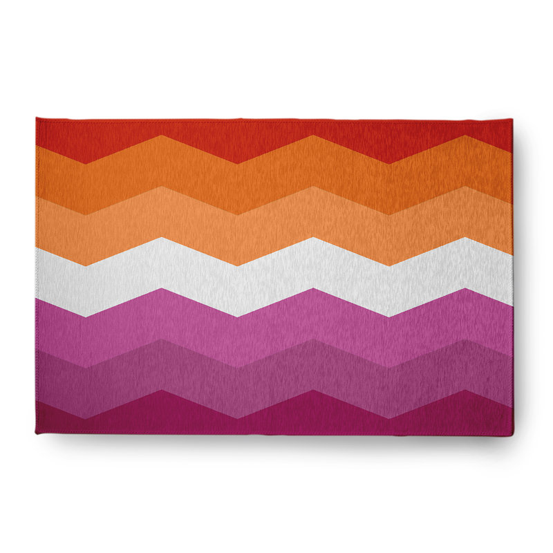 Chenille Chevron Indoor Rug, Rectangle 4' x 6'