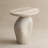 Fiberglass Asymmetrical Pebble Side Table