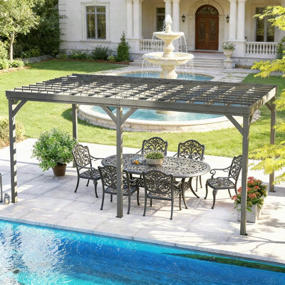 Pergola en bois, pavillon de vigne, pergola d'extérieur
