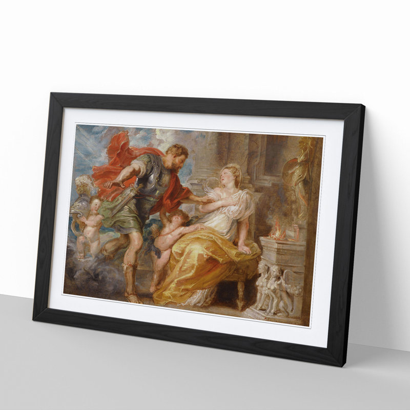 Modello by Peter Paul Rubens - Picture Frame Painting, 27cm H x 36cm W x 2cm D, Black