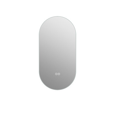 48*24 Inch Smart - Fog Led Touch Screen Bathroom Mirror With Styling, Three Lighting Options  6000K White, 4000K Natural, 3000K Warm , Brightness Control, Shatter Glass, 5Mm Silver Mirror, 50000+