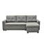 Canapé-lit modulaire convertible en forme de L, mobilier d'appoint élégant, canapé-lit escamotable pour petits espaces et salons