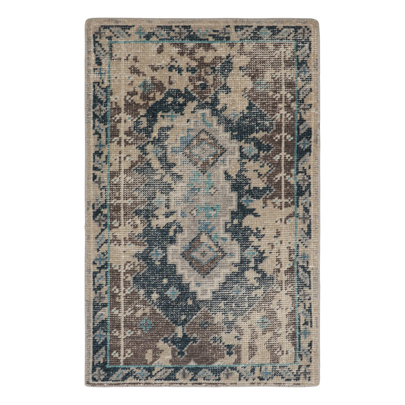 Handmade Silk and Wool Area Rug
