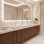 Plateau de meuble-lavabo double 72 po avec lavabo Amelia