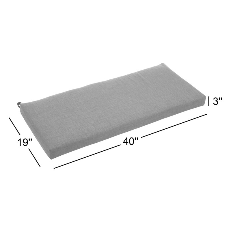 Outdoor 3'' Bench Seat Cushion, Brown