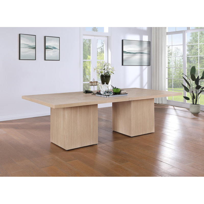 Belinda Rectangular Dining Table, 31" H x 108" W x 54" L, Black