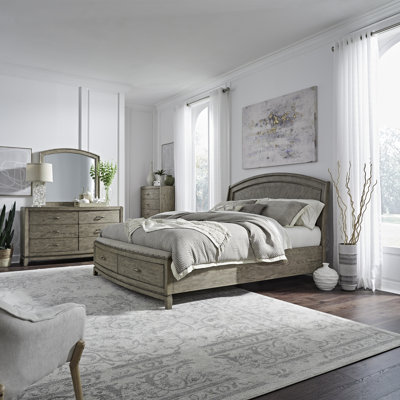 Drelan Panel Storage Bed, Dresser & Mirror, Nightstand Bedroom Set