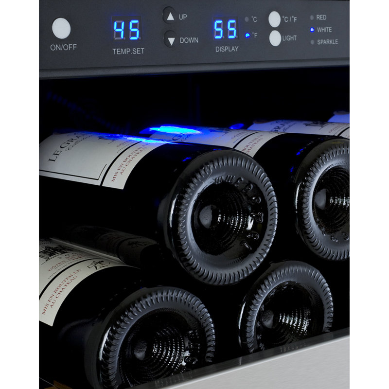 Allavino Single Zone 23.5 " Built-In and Freestanding 128 Bottle Wine Refrigerator, Right