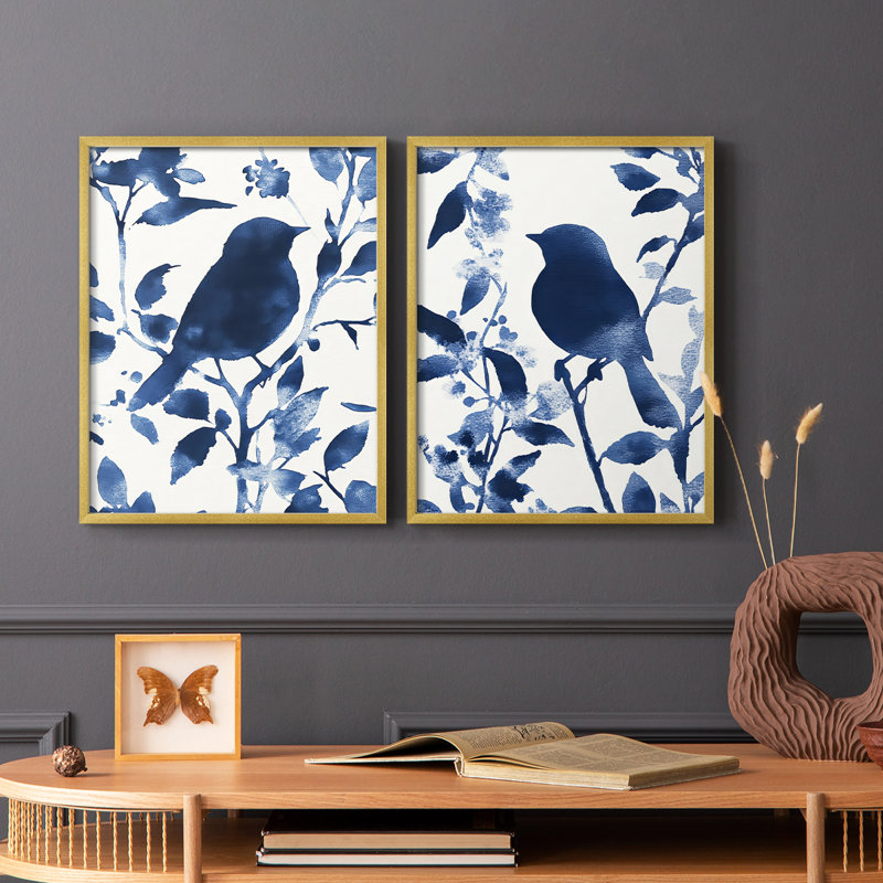 Série FLORAL DLXIV - reproduction encadrée de qualité supérieure - prête à être accrochée - aucun clou requis - aucun clou requis