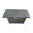 25''H X 42''W Steel Propane Fire Pit Table, 50000 Output, 8 Hours Burn, Push-Button Ignition, Grey With Lid Grey, Stainless Top