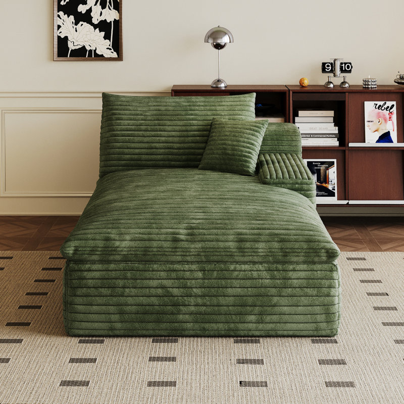 Y139-R-SLEEPER-GREEN Canapé-lit droit vert