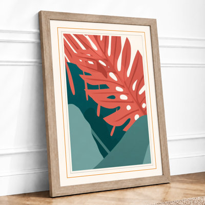 Geometric Leaf Study Botanical - Print