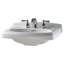 Lavabo de salle de bain rectangulaire en céramique avec trop-plein townsend Portsmouth-3482408-3442502