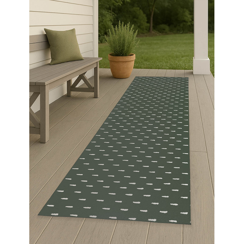 Tapis d'extérieur antidérapant Patty, Tapis de couloir 2 pi 6 po x 8 pi