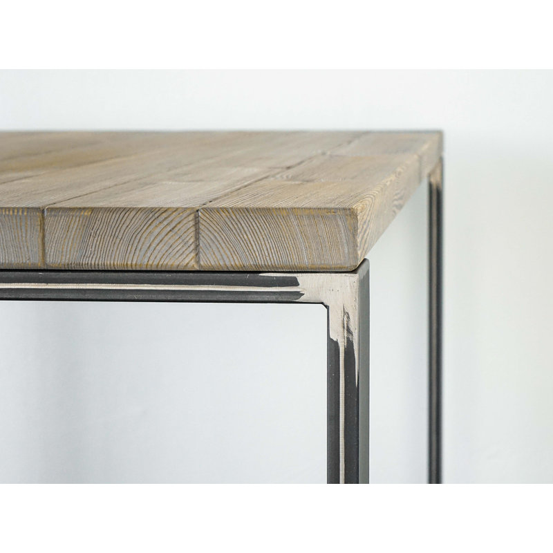 Payson Solid Wood Top Metal Base Writing Desk
