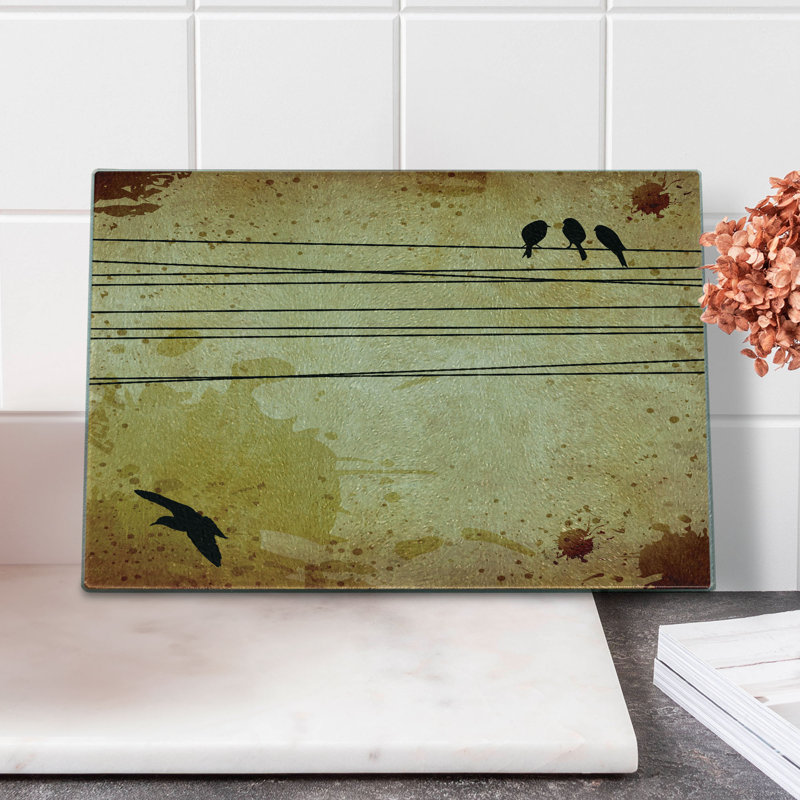 Planche à découper en verre trempé Ambesonne