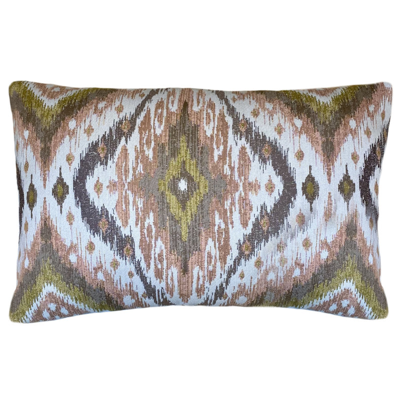 Ikat Sunbrella® Outdoor Throw Pillow