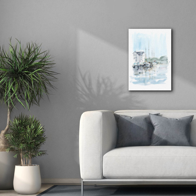 «New England Port I» par Ethan Harper, art mural sur toile, H 26 po x l 18 po x P 0,75 po