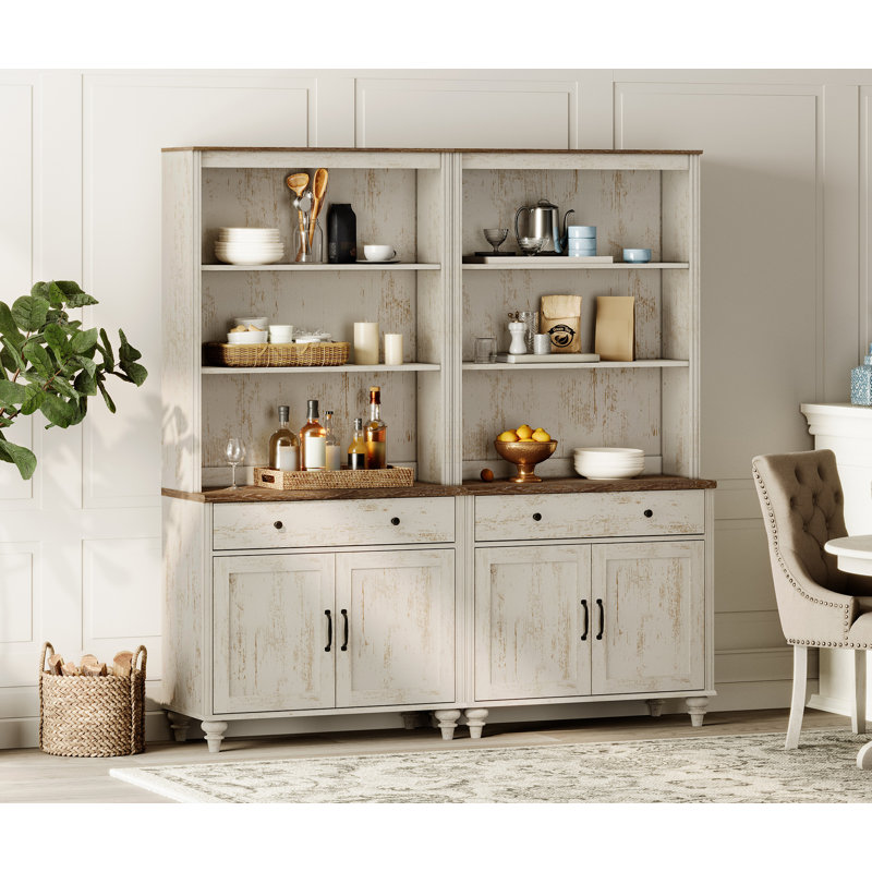 Buffet Corretta, Blanc rustique
