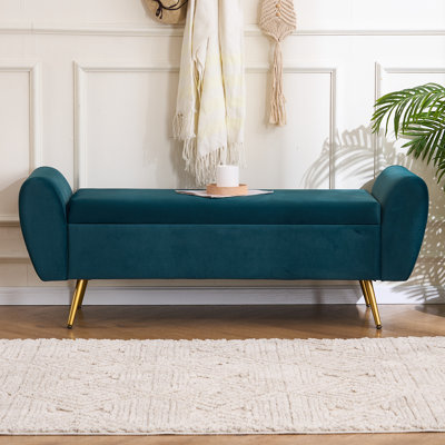 Elianna 55" Storage Bench End of Bed Ottoman for King Size Bed