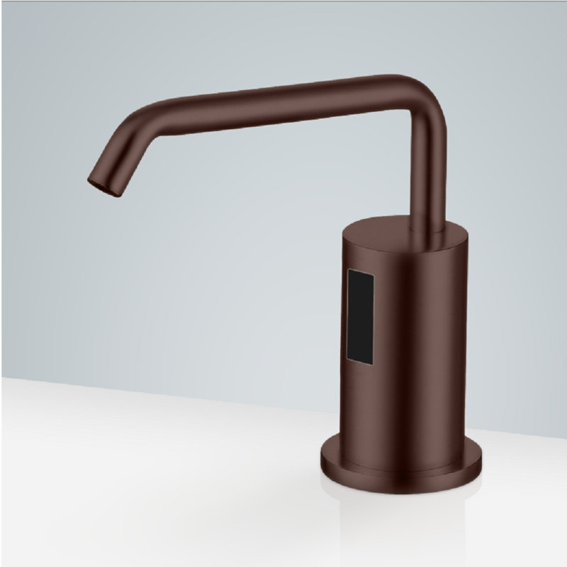 Ensemble de robinet et de distributeur de savon sans contact en bronze huilé Sète