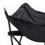2 chaises de camping d'extérieur pliables / portatives, sac de transport, noir