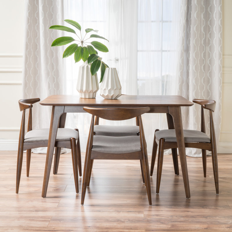 Ensemble repas pour 4 personnes Millie, Gris clair