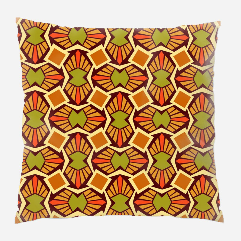Geometry Geometric Microsuede Reversible Throw Pillow