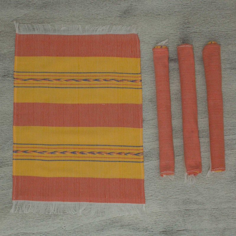 Scotti Cotton Blend Striped Rectangle Placemat