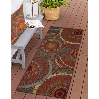 Marina Circles Indoor/Outdoor Pillow 18" X 18"