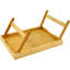 Table-plateau en bambou avec pieds pliants et plateaux de service