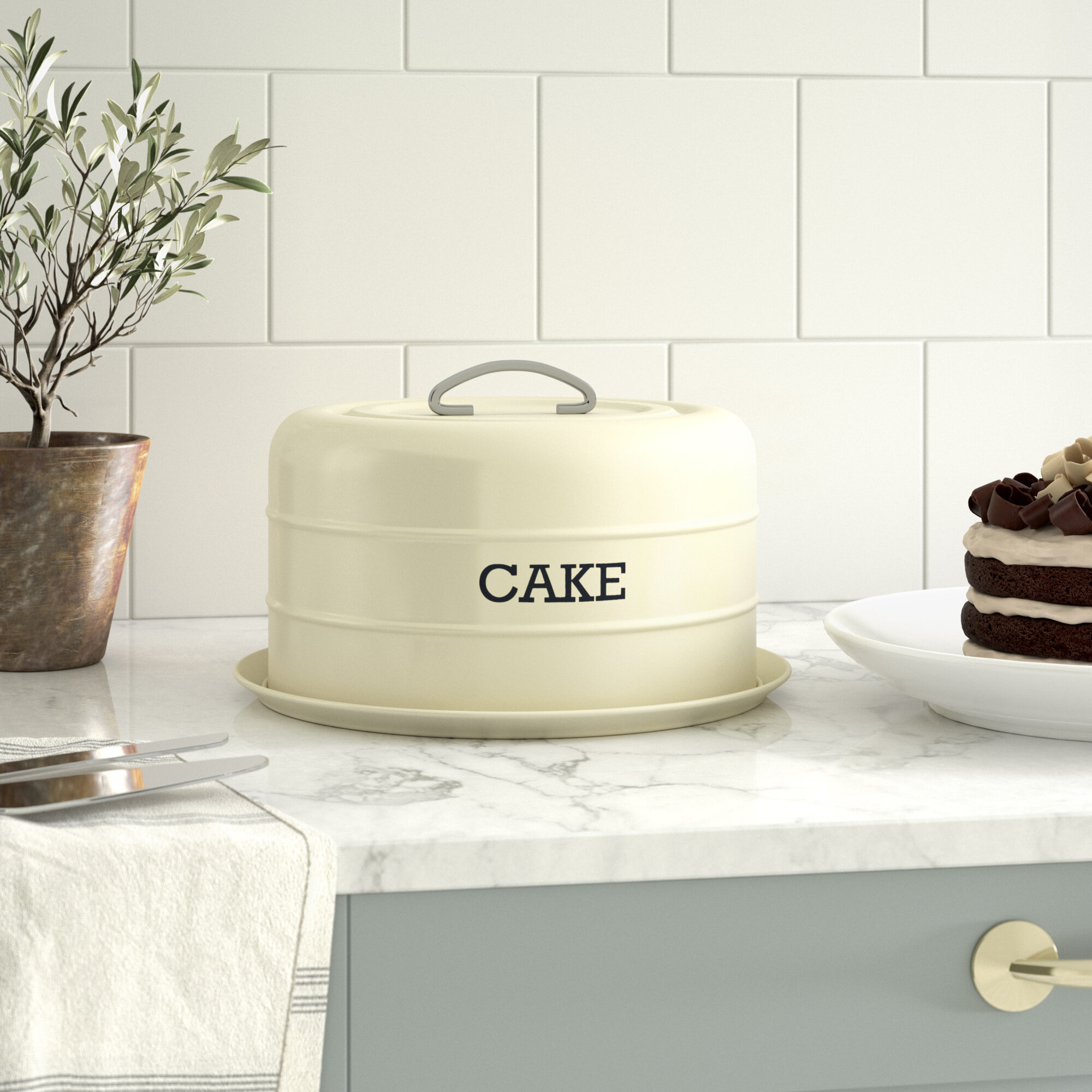 KitchenCraft Living Nostalgia Domed Cake Tin & Reviews