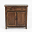 Armoire d'appoint en bois massif à 2 portes avec tiroir Humphrey