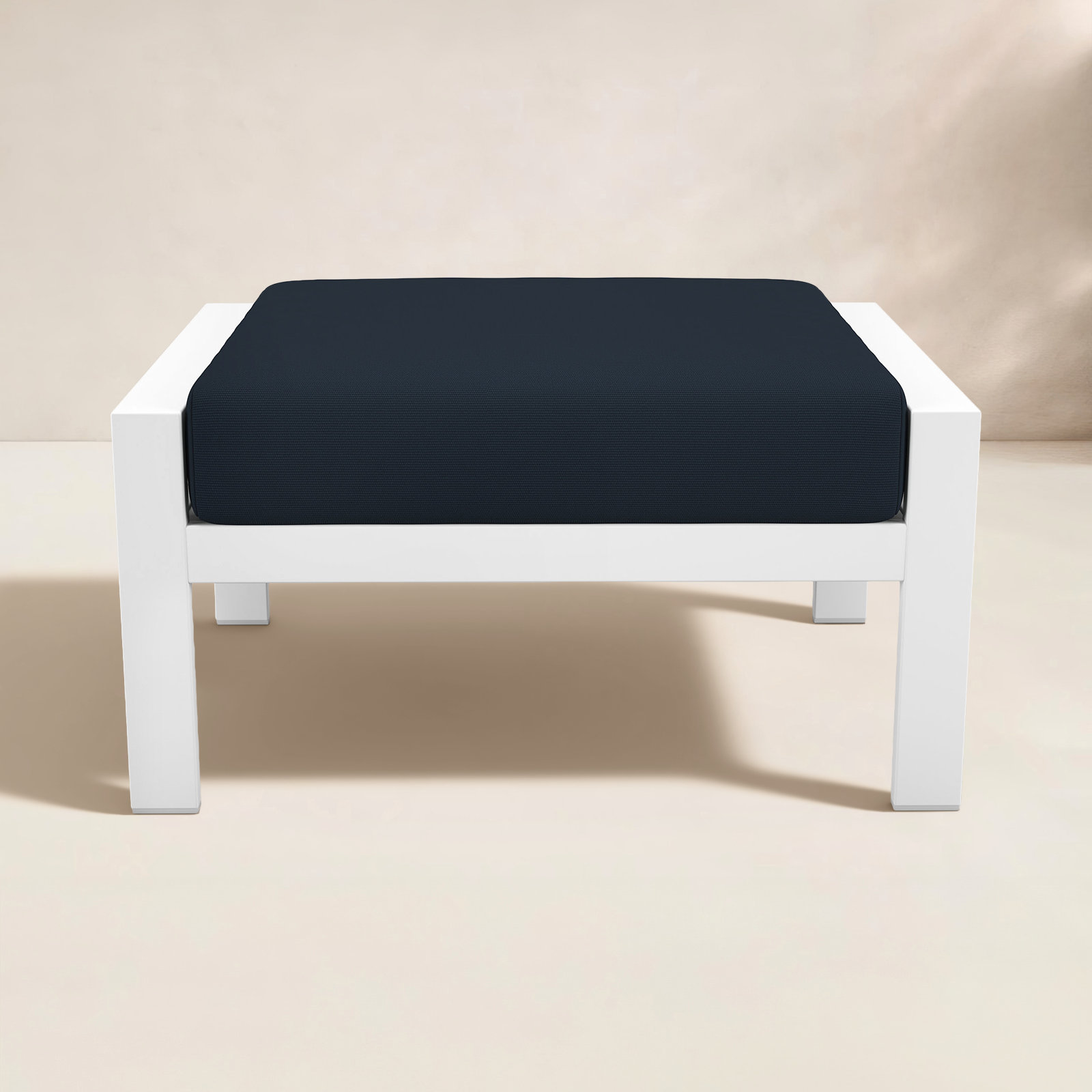 Townsend Sunbrella® Patio Ottoman, Canvas Navy