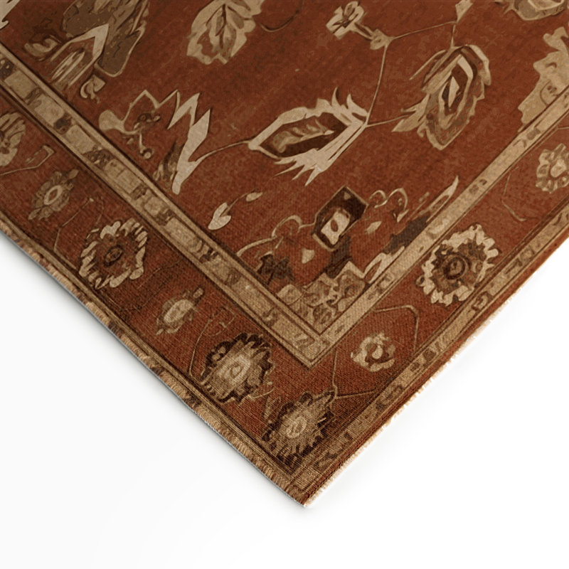 Tapis turc intérieur et extérieur brun, Rectangle 9 pi x 12 pi