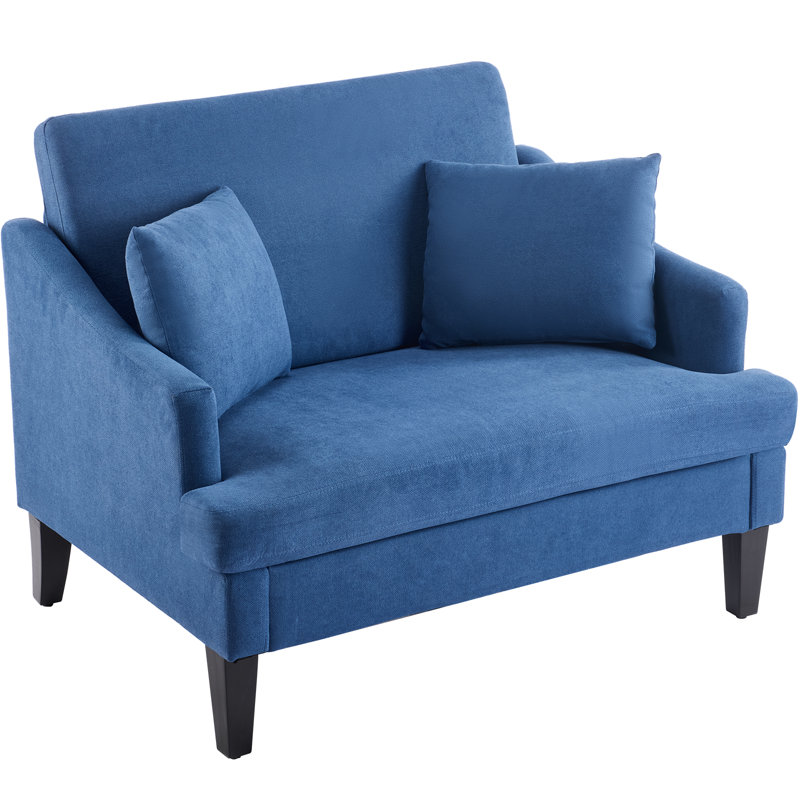  Fauteuil d'appoint surdimensionné 41 "pour salon, chambre à coucher, Bleu