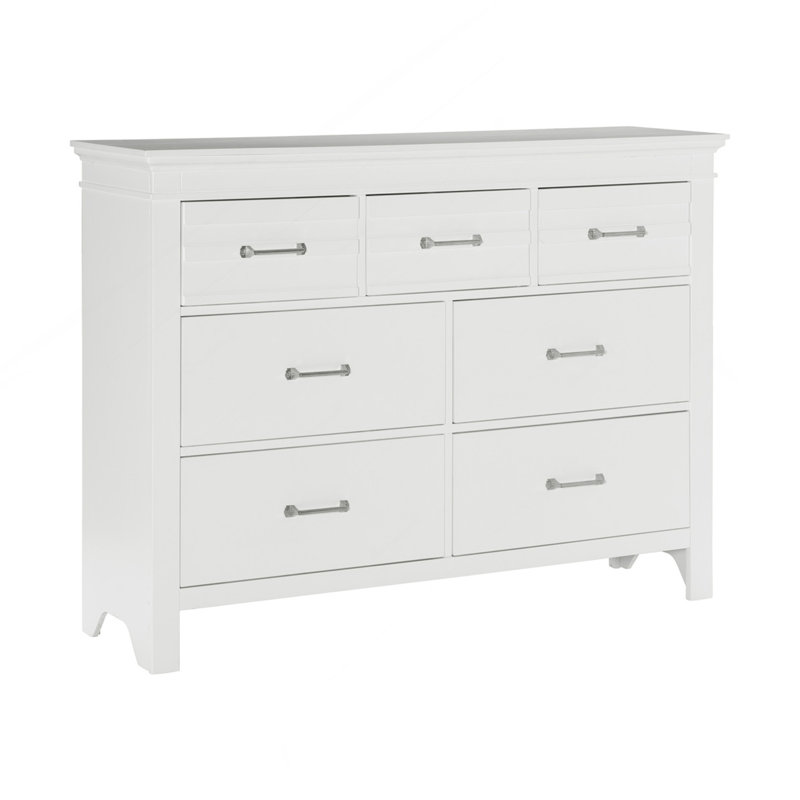Commode 7 tiroirs 7 pièces, Blanc