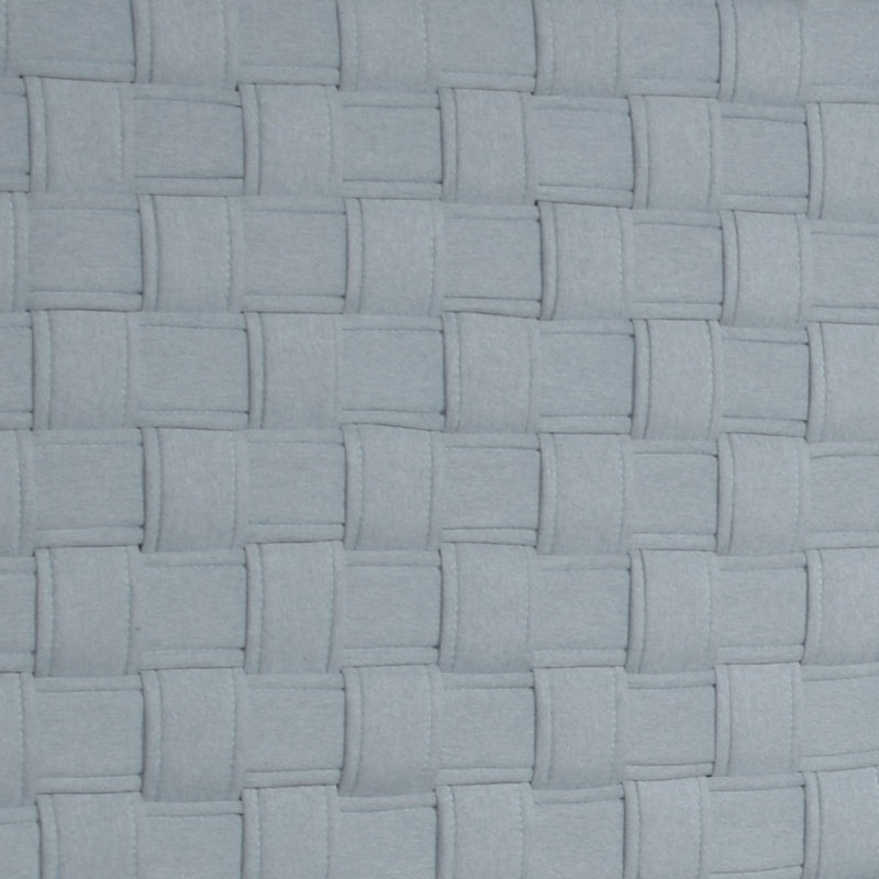 Lit tissé sahir en bleu sarcelle clair et gris, Grand